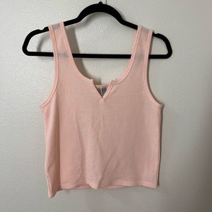 Pink Simons Miiyu Waffle Knit Tank Top
